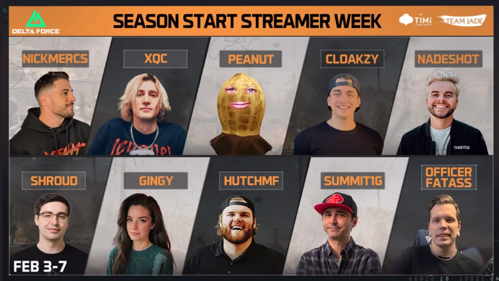 هفته استریمرهای Delta Force (Delta Force Streamer Week)